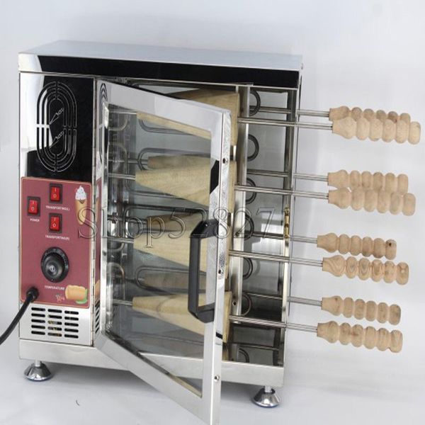 

stainless steel hungarian chimney cake oven bread roll baking machine makers