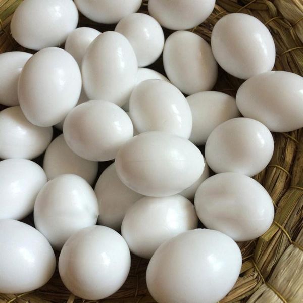 

other bird supplies 10 pcs fake solid pigeon eggs plastic 2.6x3.6cm helping pigeons hatch lot set