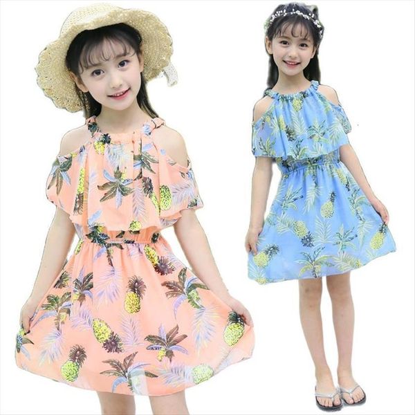 

teenage girls summer sundress chiffon girl dresses children shoulder off 12 years old princess christmas boutique party, Red;yellow