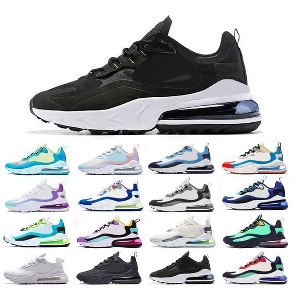 

original react running shoes man woman triple white bauhaus oracle aqua bubble electro green cream blue bright violet purple easter size 36-