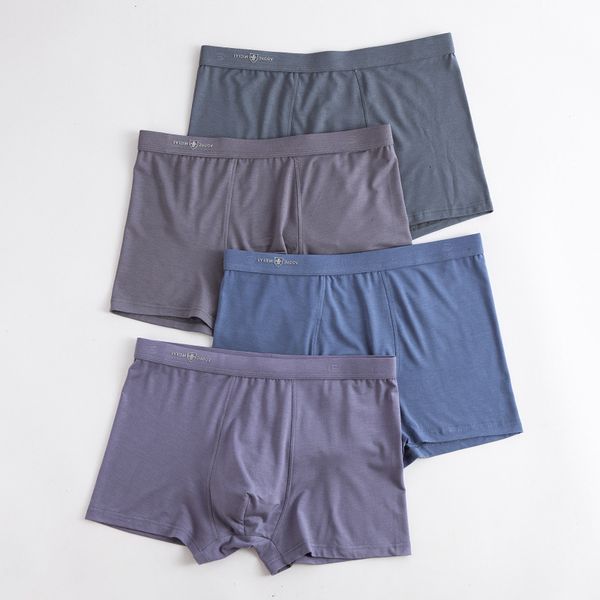 

modal summer thin breathable young men's underwear boxers, Black;white