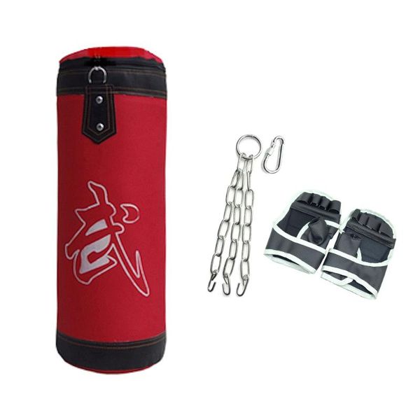 

60cm sandbag with accessories empty punching bag for kids boxing bags children muai thai training sand