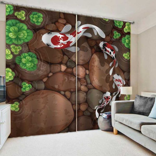 

blackout curtain red and white curtains for living room bedroom modern drapes pool children kitchen &