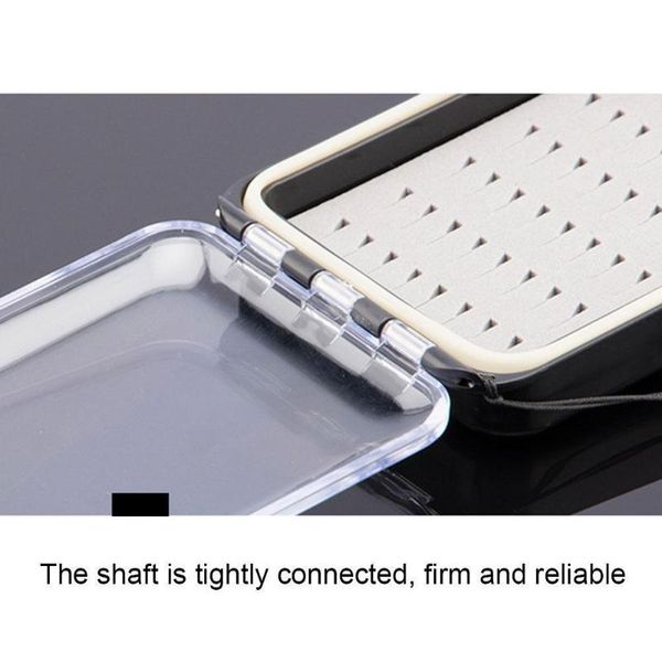 

1pc 10.5x7.5x2.5cm hook box small pocket fishing lanyard tackle with pe transparent accessories luya fi a8s3