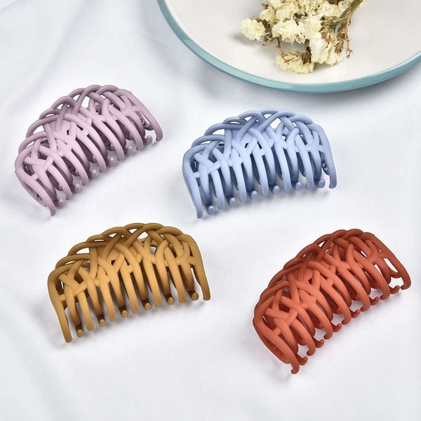 

hairpin net red exquisite morandi cute korean version frosted large color shower hairpin, Golden;silver