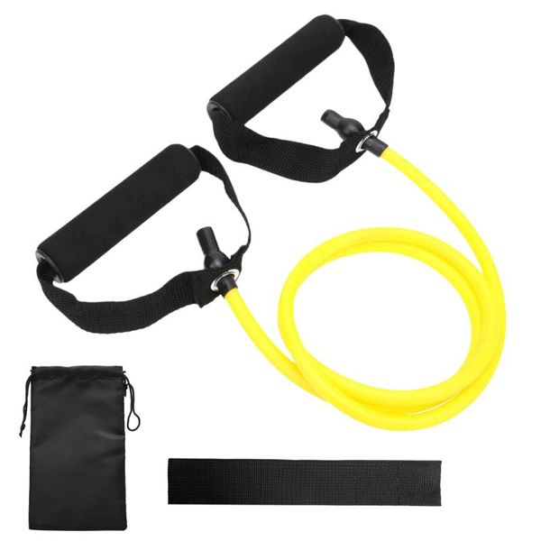 

yoga resistance bands fitness toning tube workout elastic exercise band with door anchor carry bag gym set