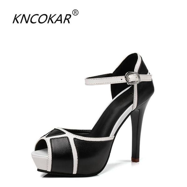 

in the summer of 2021, style sandals europe and america are very high fish-mouth is hollowed out, Black