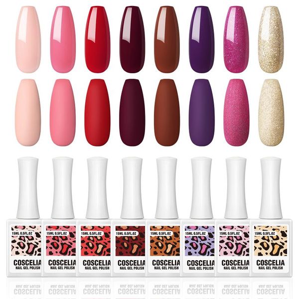 

nail art kits coscelia gel polish set semi-permanent varnish all for manicure kit nails accessories tools