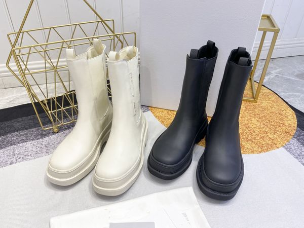 

2021 brand womens boots designer genuine leather slip-on boot fashion high heel women luxury shoes with any of the season casual outfits and, Black