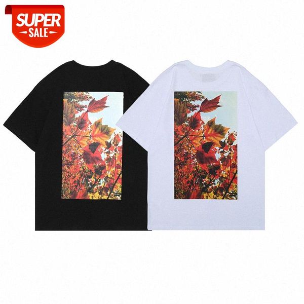 

fear of god double line eentials maple leaf direct injection printing short-sleeved t-shirt fog male and female couple half-sleeved #ly6x, White;black