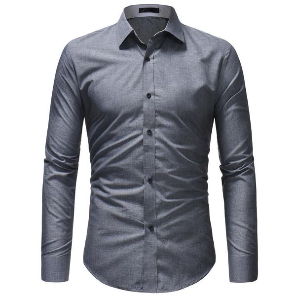 

men's casual shirts 2021 shirt men long sleeve classic dress business slim fit solid color fashion, White;black