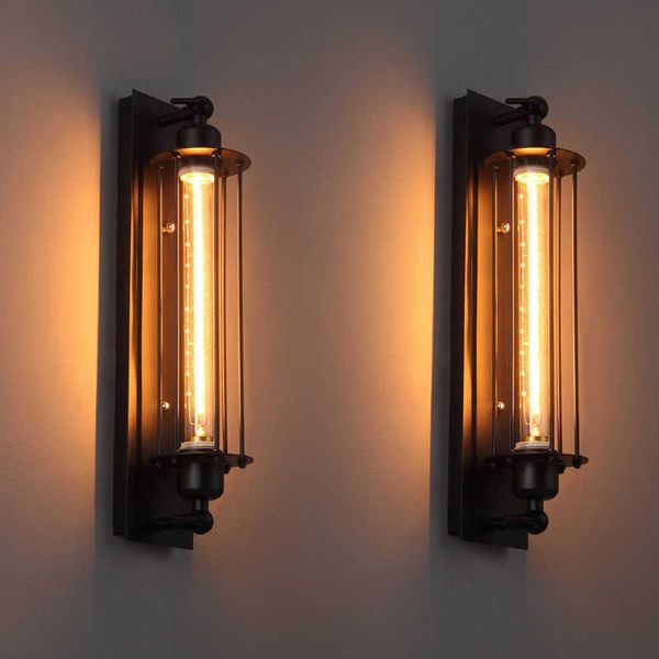 American Retro LED E27 Industrial Estilo Decoração Luz de Parede Estudo Estudo Estudo Varanda Corredor Café Restaurante Lâmpada de Parede 210724