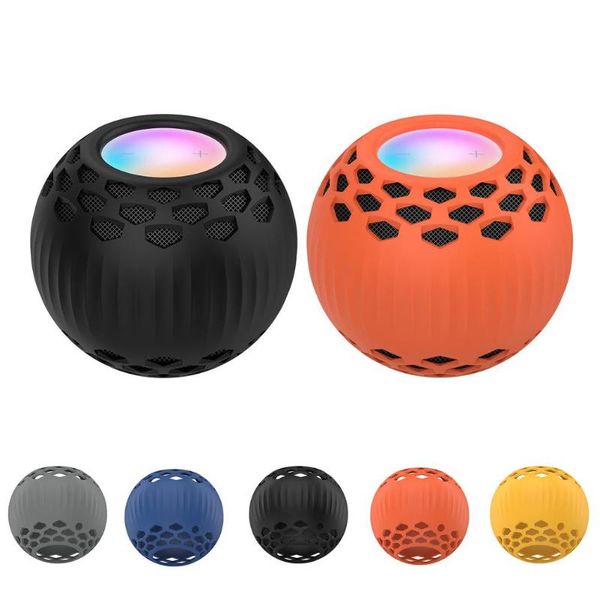 

computer speakers silicone sound box protective case for homepod mini smart speaker shockproof frame cover shell accessories
