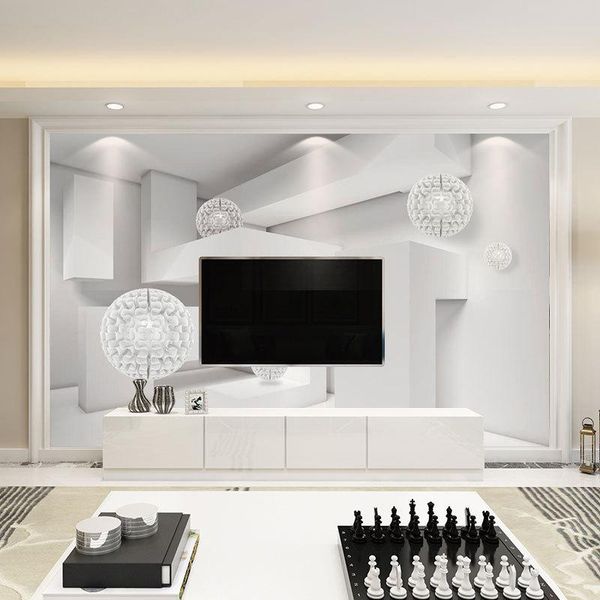 

wallpapers nordic tv background wall paper modern minimalist geometric wallpaper living room atmosphere video covering seamless mural