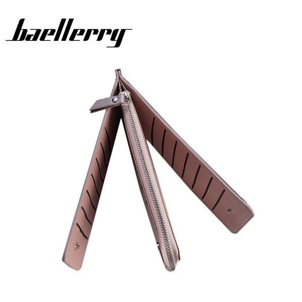 

wallets baellerry ladies long wallet korean version of the multi-card large capacity pu zipper coin purse, Red;black