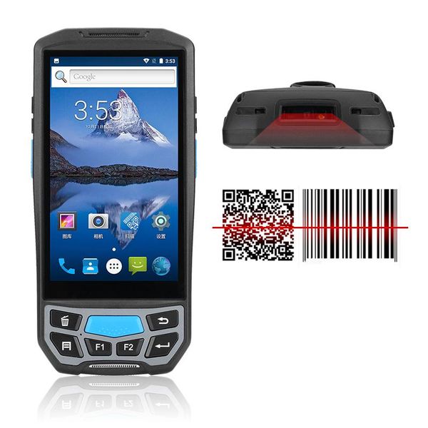 

scanners pda android 8.1 rugged handheld data collector 4800mah battery 1d 2d barcode scanner 4g terminal for warehouse logistics