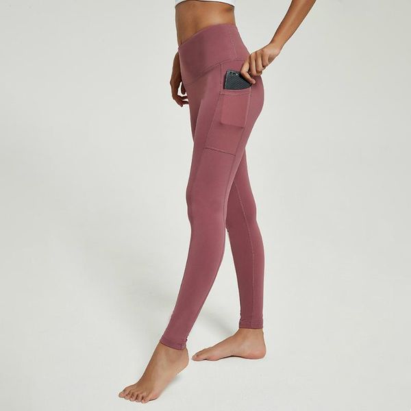 

yoga outfit no camel toe+pocket fitness workout leggings women thicken fabric high waist sport gym tights pants with pocket
