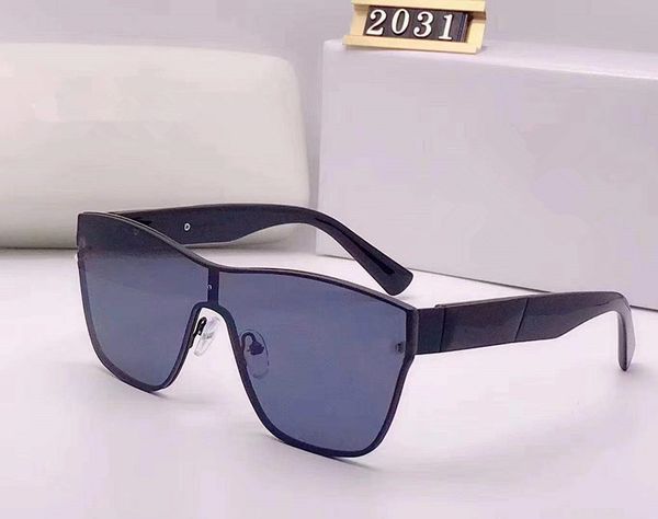 

man brand designer luxury sunglasses 2031 sunglasses fashion show design simple popular style with original case, White;black