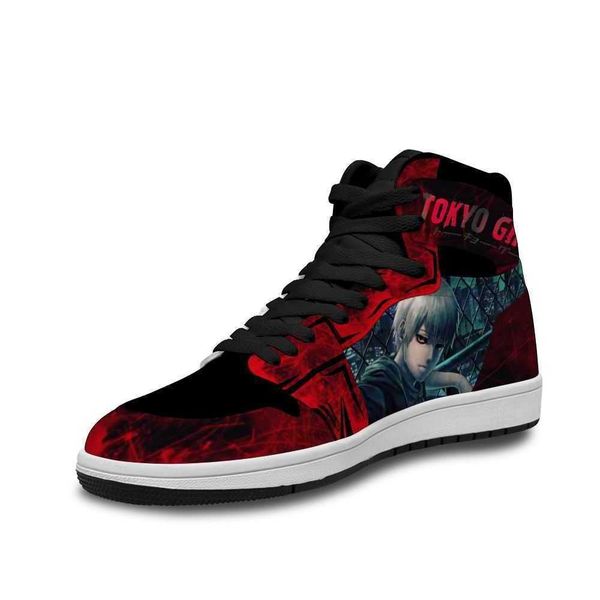 

2021 tokyo ghoul leather basketball shoes ins for soft breathable casual shoes