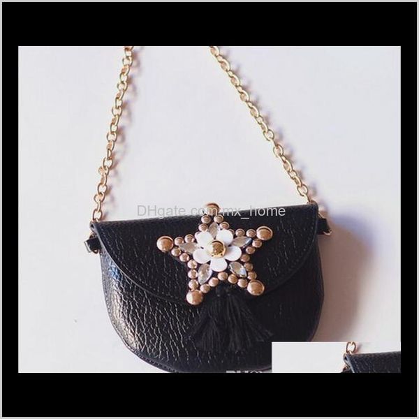 

arrival fashion baby girls coin kids handbags girl five star patten tassel chain bag dka4p purse egxe2, White