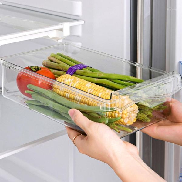 

storage bottles & jars refrigerator drawer 1/4/8 compartment organizer transparent fridge bin containers for pantry er#u40