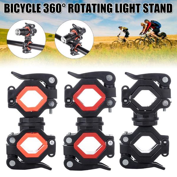 

bicycle torch holder universal lamp 360 degree rotation handlebar clip mounting car & truck racks