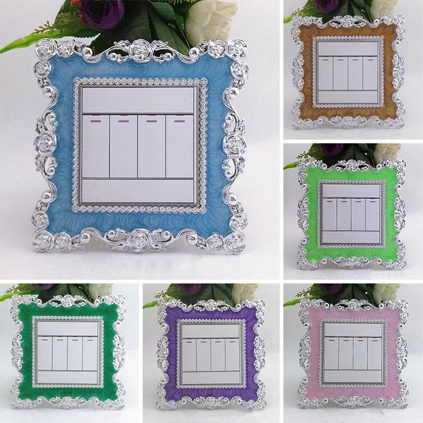 

wall stickers europe style gorgeous resin switch cover square outlet home decoration light socket sticker protective