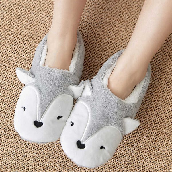 

slippers fur women short plush winter cartoon bedroom cute soft cozy indoor warm woman shoes ur5o, Black