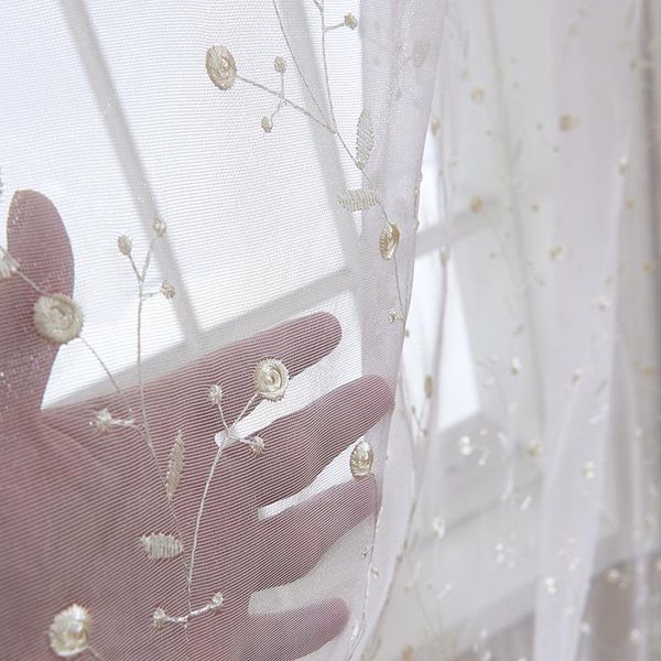 

curtain & drapes custom modern minimalist curtains for living room bedroom balcony white embroidered yarn (shading rate 41%-85%)