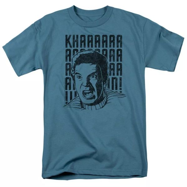 

star trek khan yell tv show t-shirt sizes s-3x new, White;black