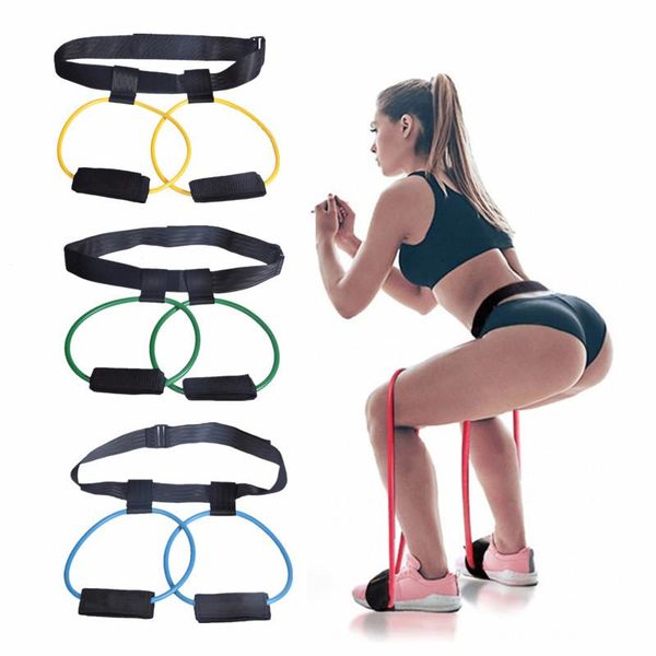 

fitness women booty buband resistance bands adjustable waist belt pedal exerciser for glutes muscle workout equipments
