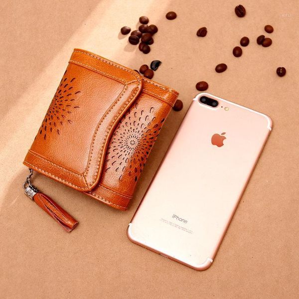 

wallet women fashion coin purse ladies short leather bag wallets1, Red;black