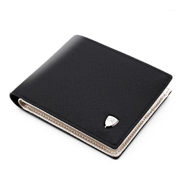 

purse men's short wallet 2021 cross pattern korean small multi-card internal wallets men zipper, White
