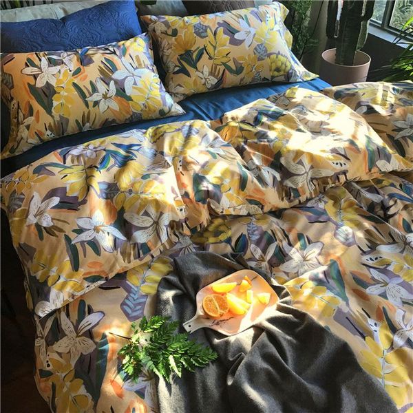 

bedding sets 3d printed flowers set family twin  size duvet cover luxury brushed microfiber