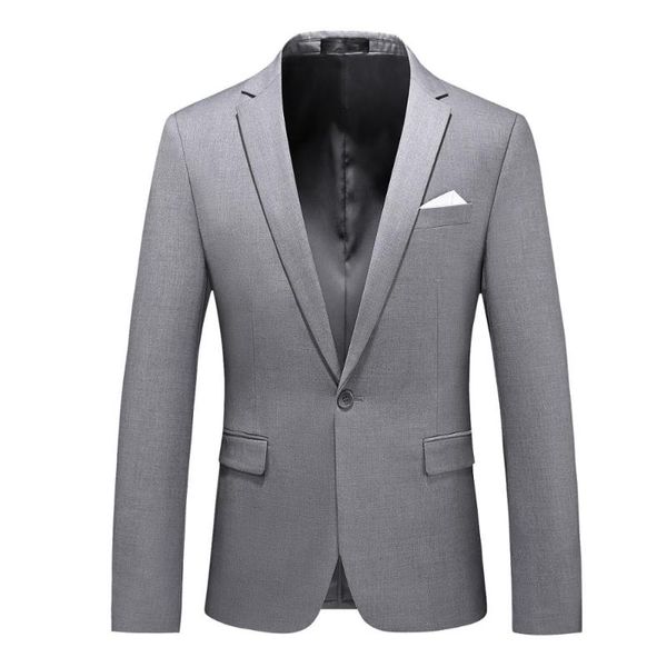 

men's suits & blazers men skinny suit jacket homme formal one button soft business wedding work outerwear, White;black