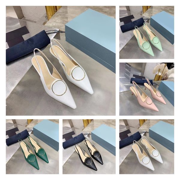

ladies pointed high heel sandals leather luxury design comfortable, Black