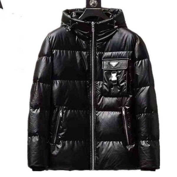 

2021 ladi down parka winter casual warm hooded ets hip hop men, Black