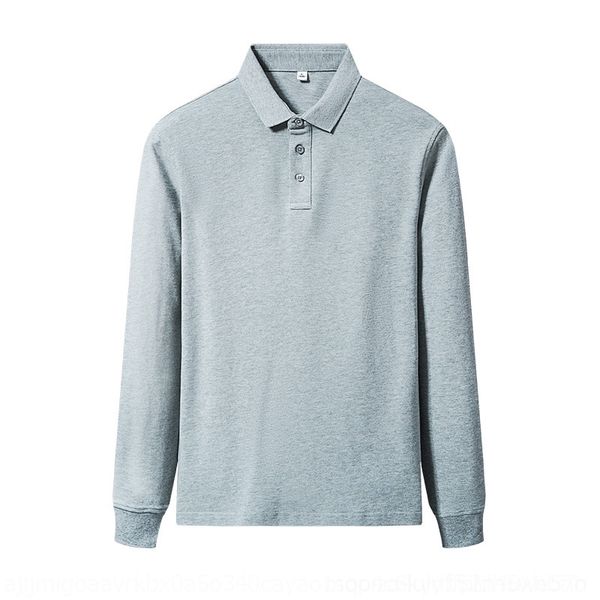 

je2c autumnt-wo polo young business leisure men's t-shirts) long sleeve t-shirt cotton comfortable versatile men's wear, White;black