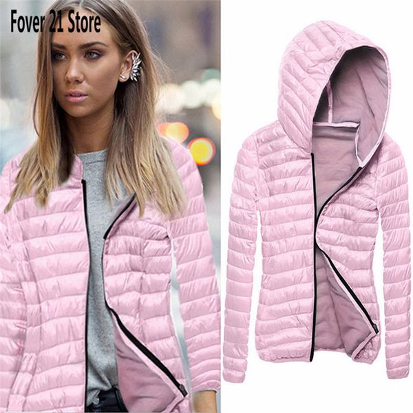 

women's jackets wholesale- sell fashion women long sleeve winter hooded coat zipper jacket wholesale dtte, Black;brown