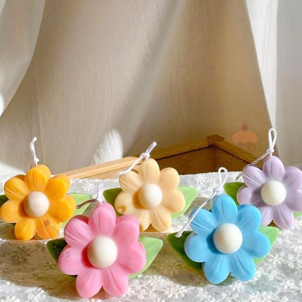 

craft tools 3d daisy flower shape silicone mold pastry cupcake chocolate soap bakeware mould fondant cake sugarcraft decoration