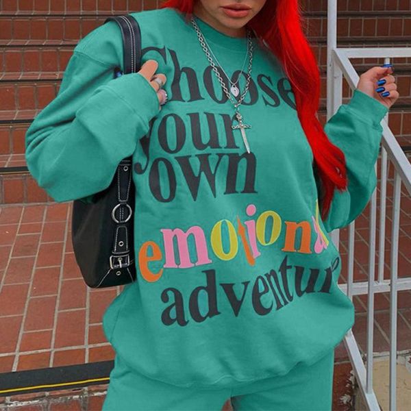 

women's tracksuits 2021 autumn suit simple fashion trend street sports style long sleeve round neck short pants two-piece sets, Gray
