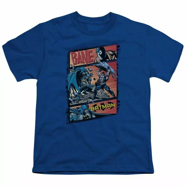 

Bane Epic Battle Kids Youth T Shirt Licensed Suicide Squad DC Comics Royal Blue, White;black
