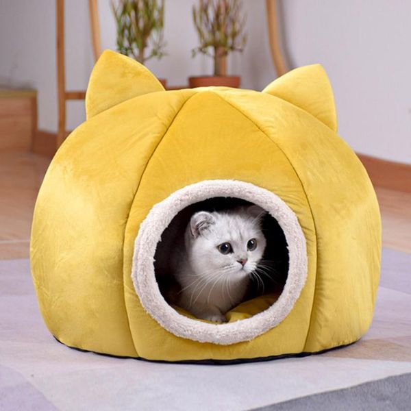 

cat beds & furniture pet space closed solid color cute warm and comfortable cold winter round ball litter kennel home with love