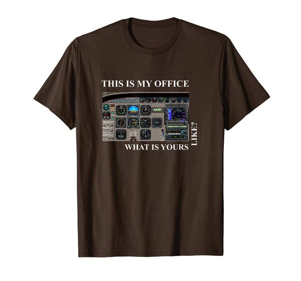 

aviation pilot t-shirt - cessna 172 cockpit, White;black