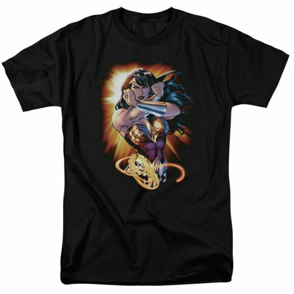 

Wonder Woman Wonder Rays T Shirt Licensed Comic Book Movie Tee Black, White;black