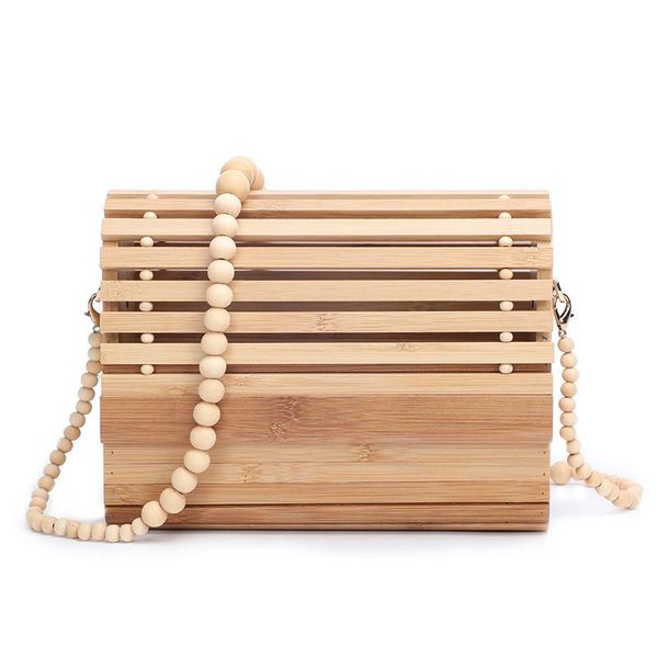 

antique creative bamboo woven bag beach hollow evening shoulder crossbody bags