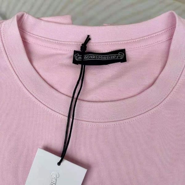 

phantom chrome/hearts 2021 spring new crosin 21ss pink horseshoe women's casual short sleeve t-shirt, White;black