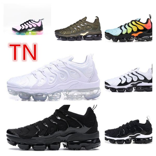 

2021 men tn plus boots shoes for women electric metallic gold triple white black mirage powder army green cushion sports sneakers trainers