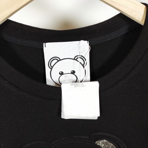 

luxury tracksuits cartoon new fashion br men's women's bear loose cotton short sleeve t-shirt in early spring, Gray