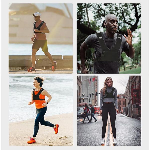 

outdoor bags universal running and training vest chest phone holder reflective workout gear sport water bag backpack for sports easy install